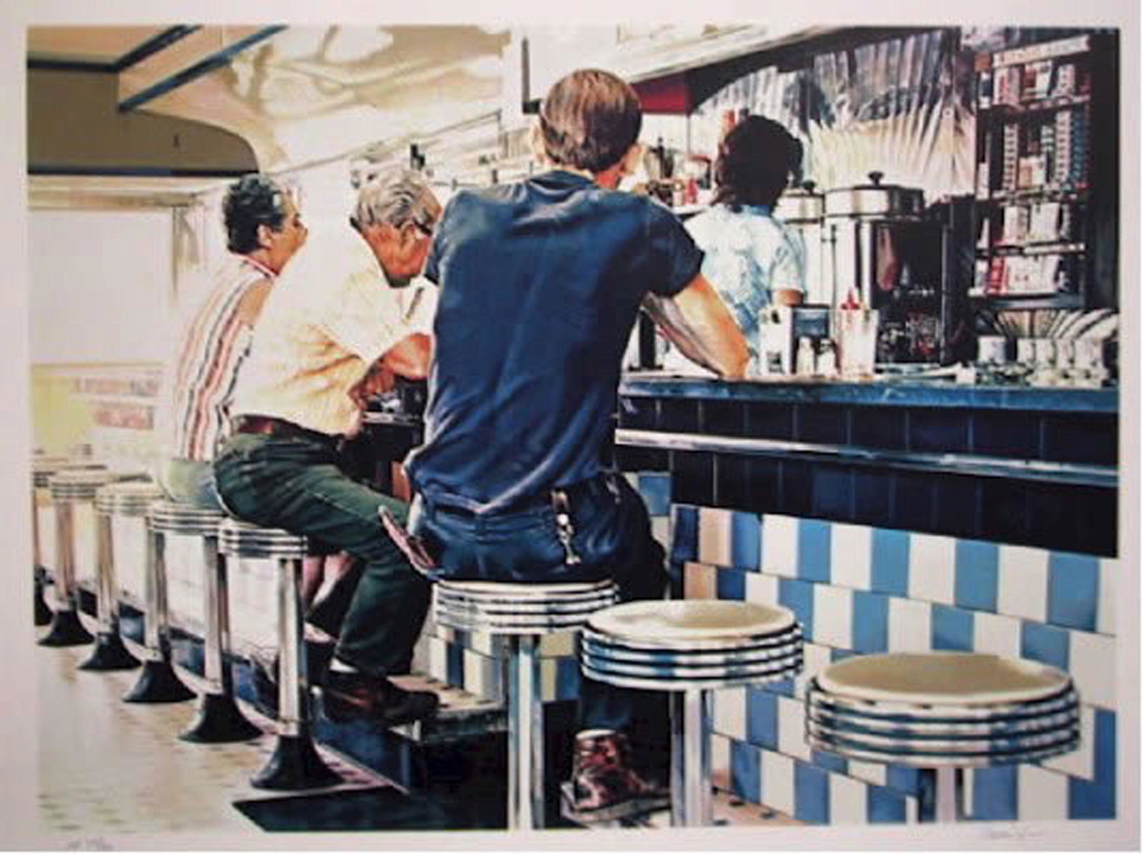 Ralph Goings, Tiled Lunch Counter, Screenprint (1 of 1)