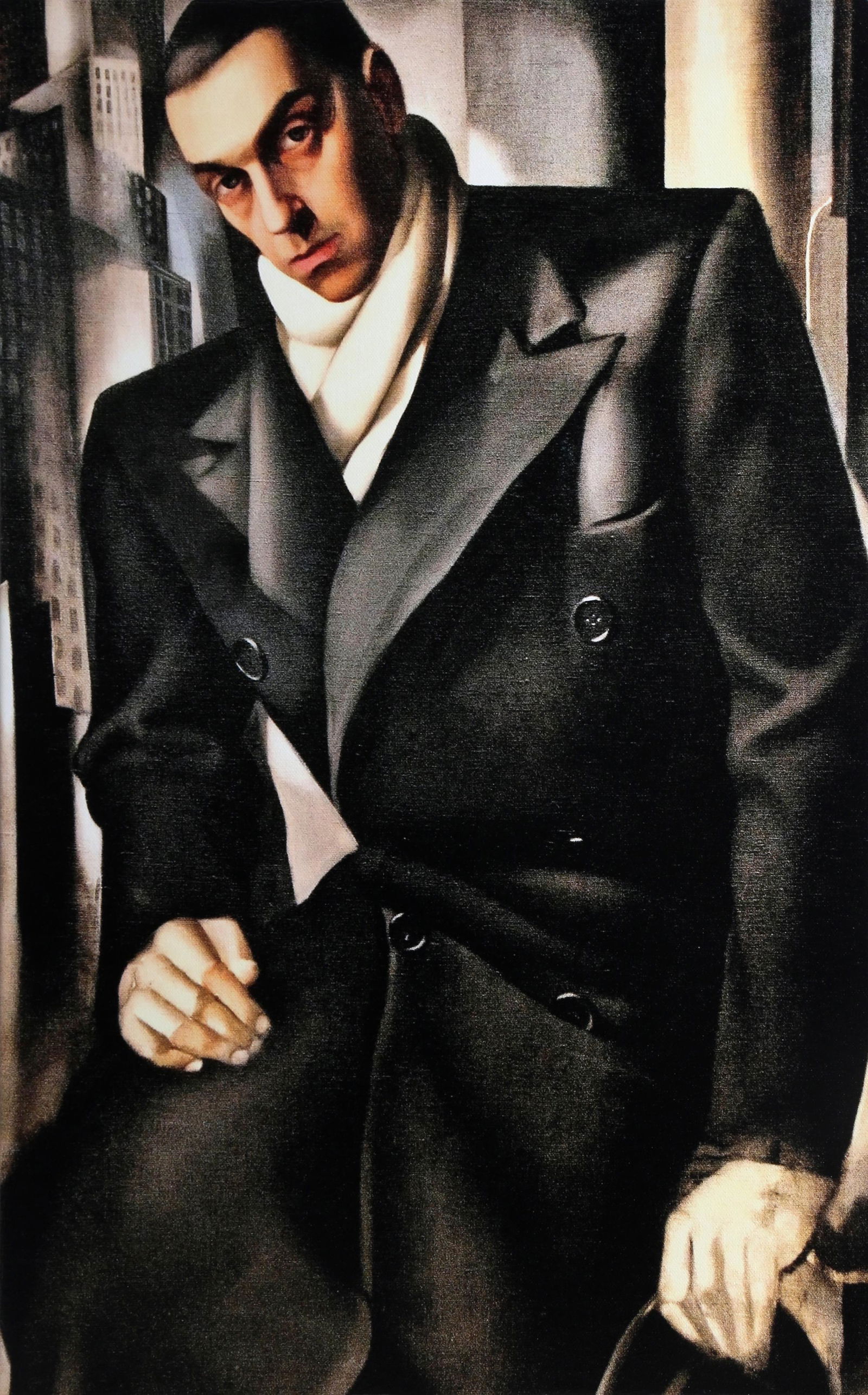 Tamara de Lempicka, Portrait of Man, Giclee on canvas: Artist: Tamara de Lempicka, Polish (1898 - 1980) Title: Portrait of Man Medium: Giclee on canvas Size: 24 x 16 in. (60.96 x 40.64 cm)