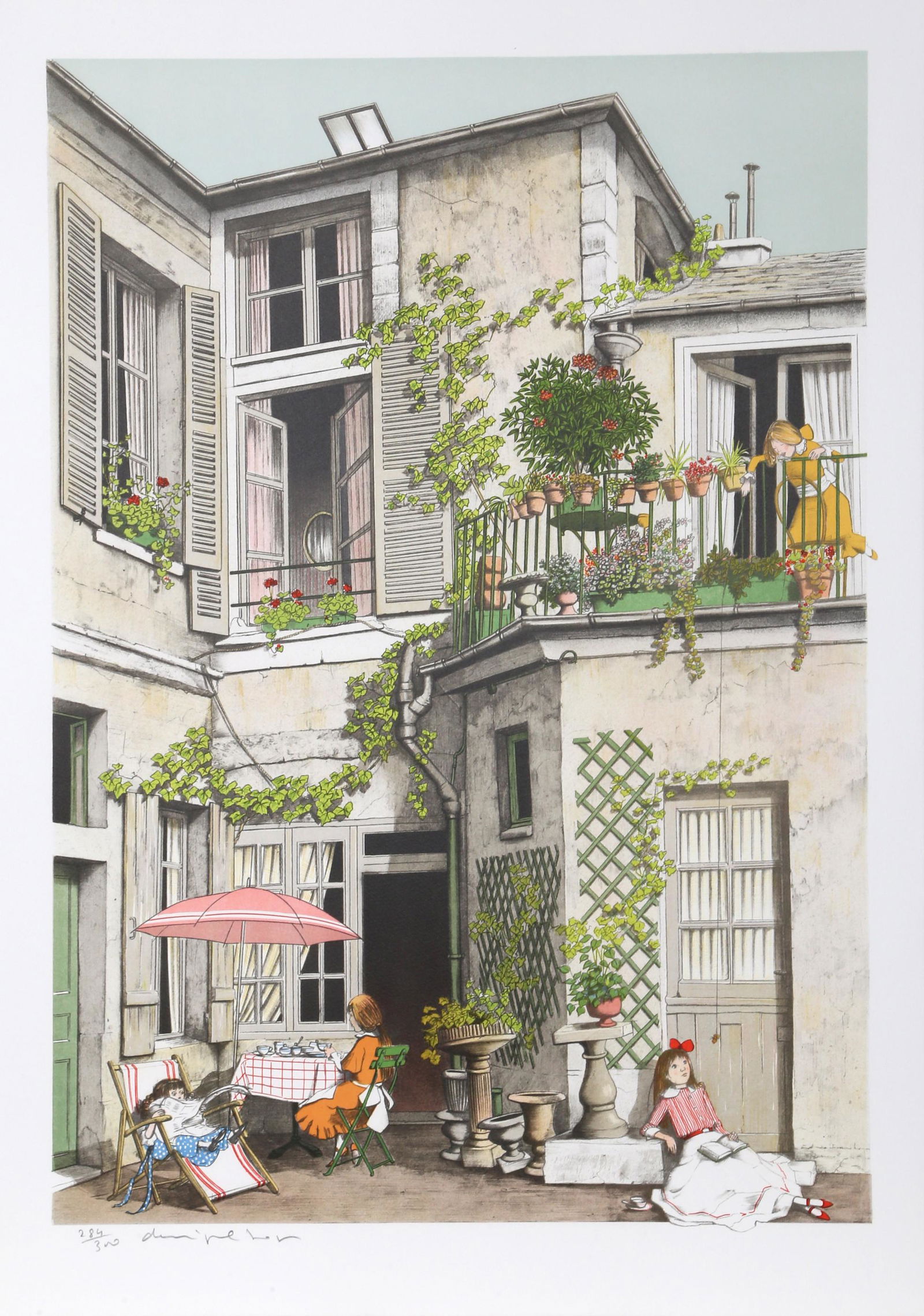 Denis Paul Noyer, Les Vacances, Lithograph (1 of 1)