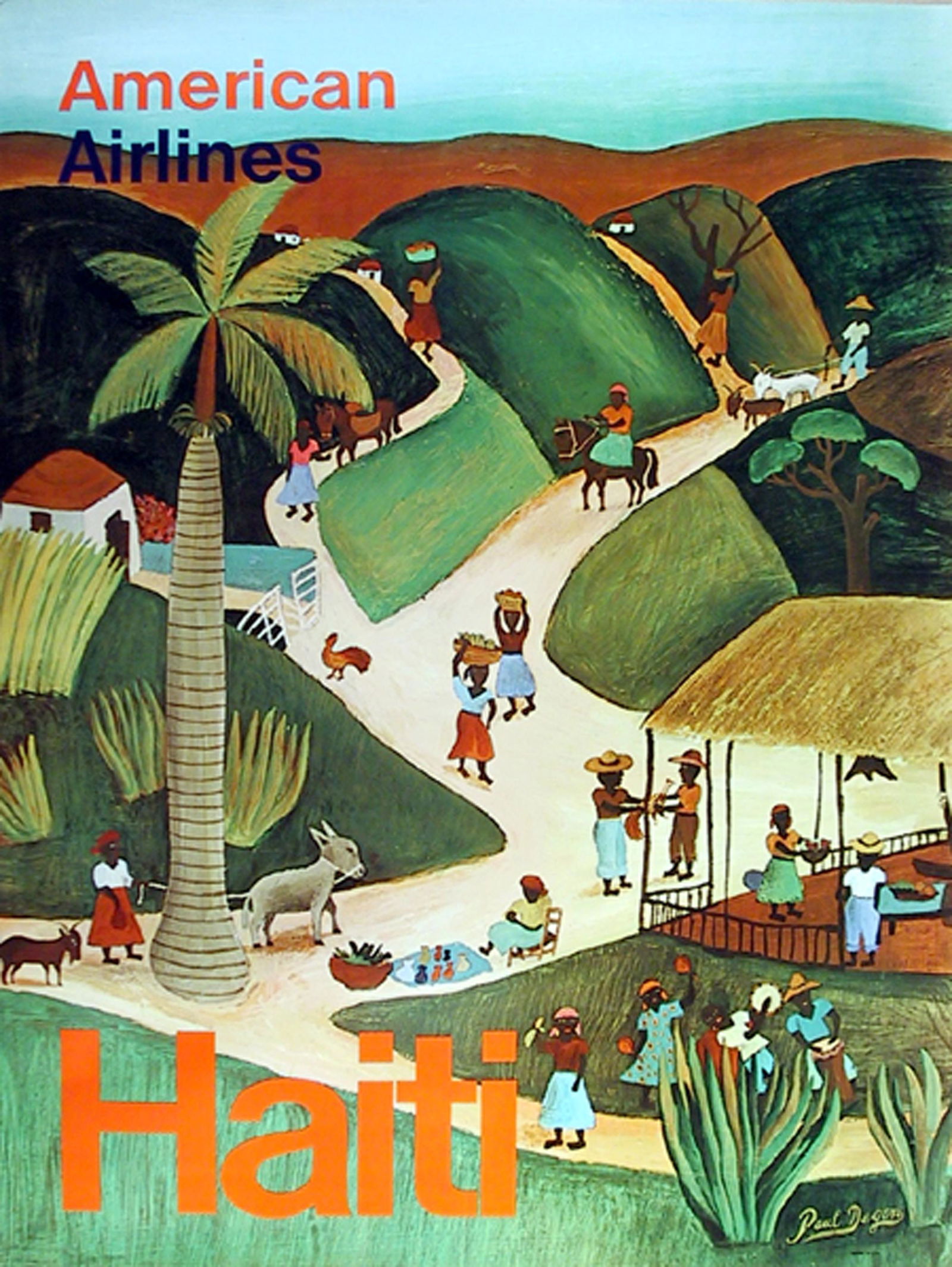 Unknown Artist - Travel Poster, American Airlines - (1 of 1)