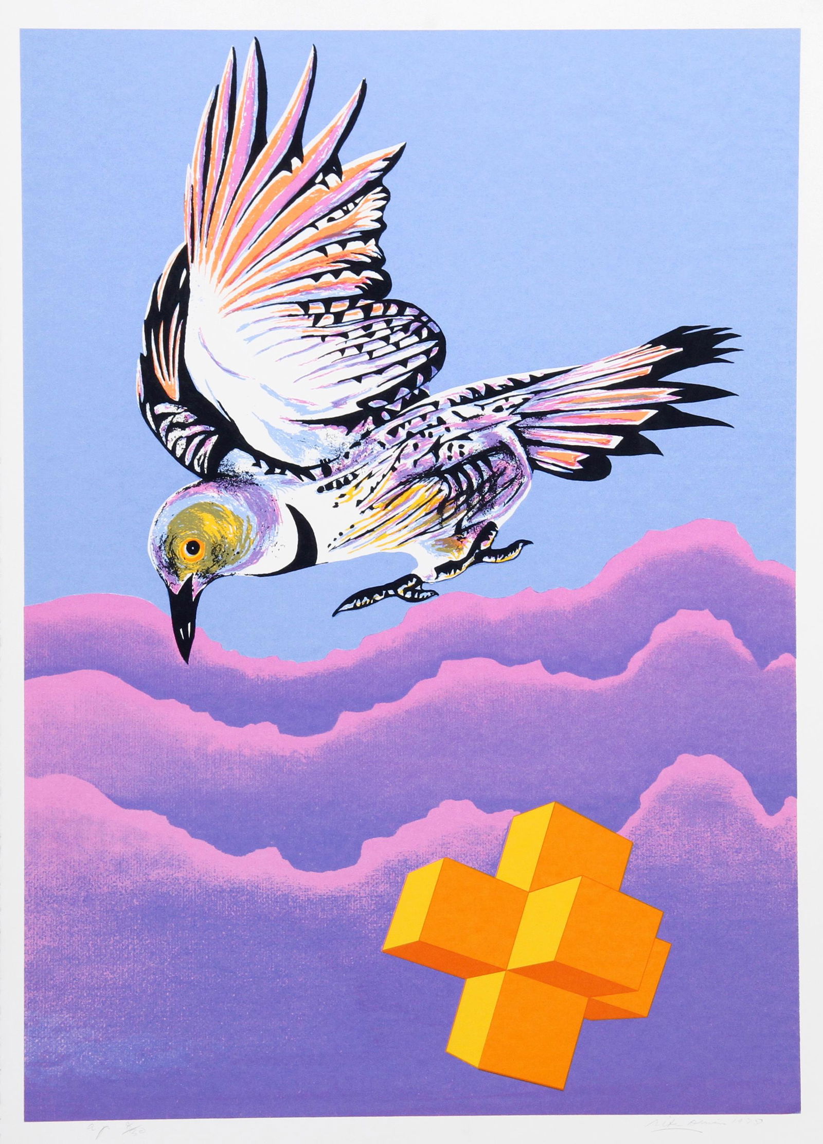 Rita Simon (aka Atirnomis), Rara Avis, Screenprint: Artist: Rita Simon (aka Atirnomis), American (1938 - ) Title: Rara Avis Year: 1978 Medium: Screenprint, signed and numbered in pencil Edition: AP 30 Image Size: 33.5 x 24 inches Size: 36 in. x 26 in.