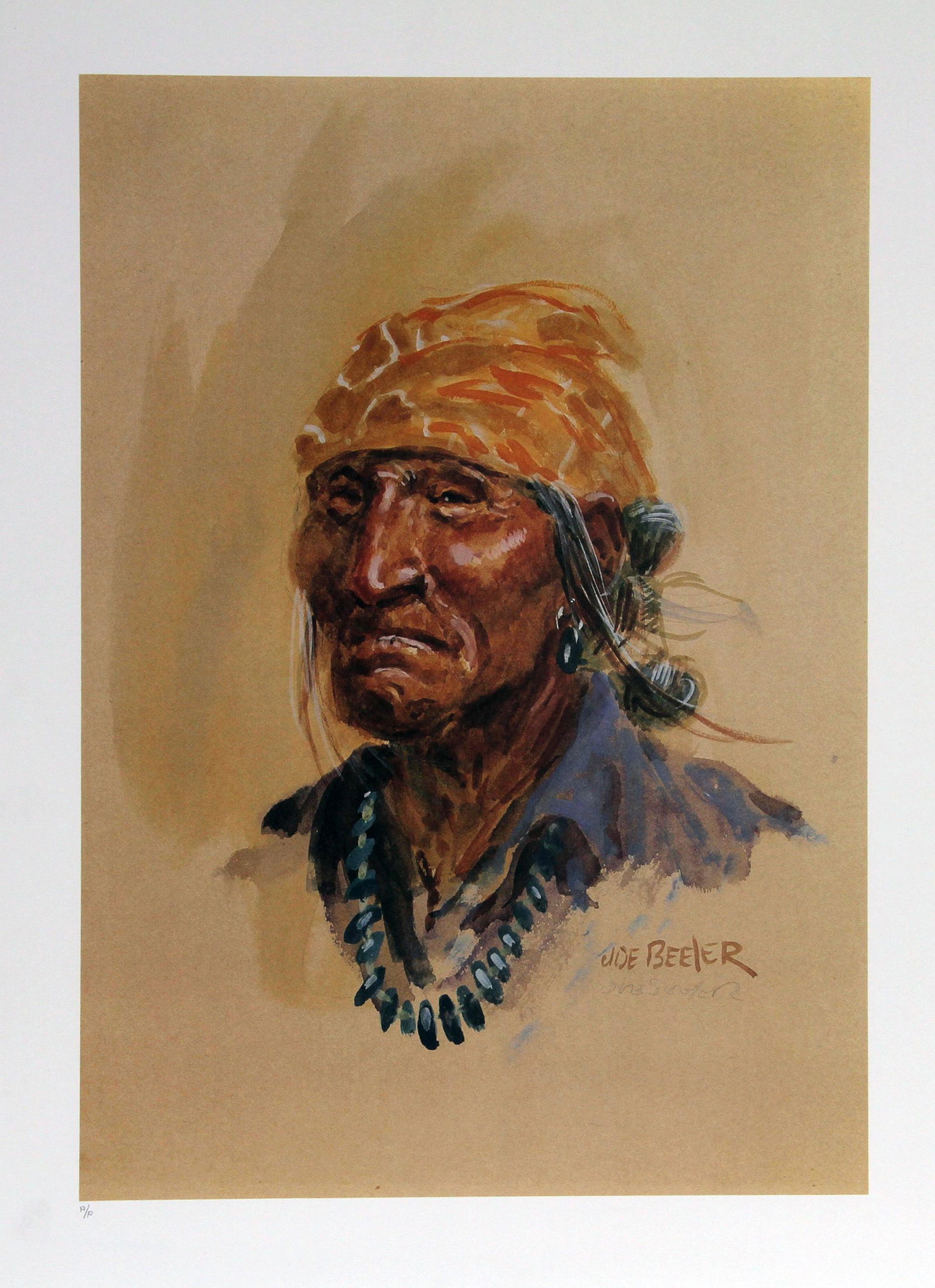 Joe Beeler, Navajo, Lithograph (1 of 2)