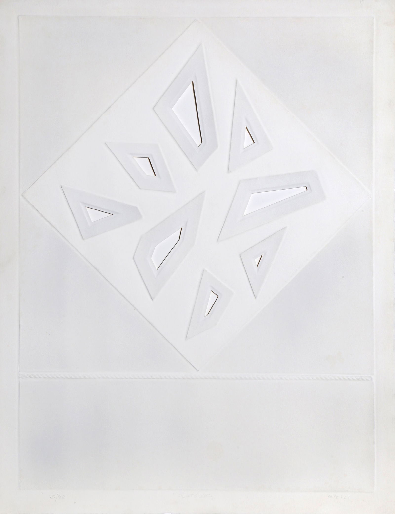 Angelo Savelli, Untitled, Intaglio and Cut Out (1 of 4)