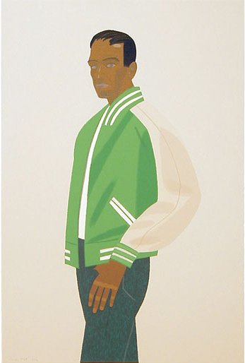 Alex Katz, Green Jacket, Serigraph: Artist: Alex Katz, American (1927 - ) Title: Green Jacket Year: 1990 Medium: Serigraph, signed and numbered in pencil Edition: 150 Size: 36 in. x 24 in. (91.44 cm x 60.96 cm)