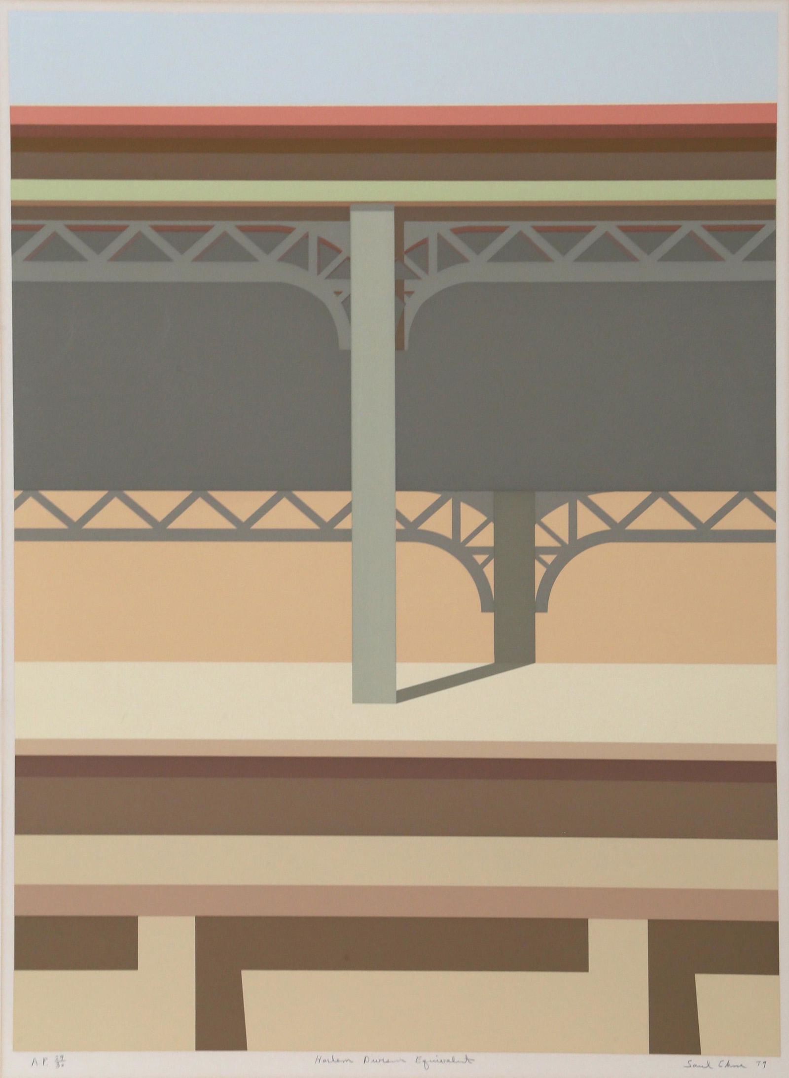 Saul Chase, Harlem Division Line, Screenprint (1 of 1)