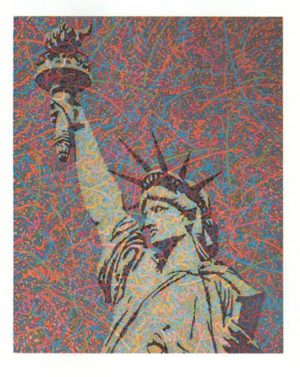 Greg Constantine, Liberty, Silkscreen: Artist: Greg Constantine Title: Liberty Year: 1986 Medium: Silkscreen, Signed and numbered in pencil Edition: 400 Size: 42 in. x 30 in. (106.68 cm x 76.2 cm)