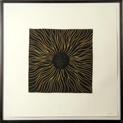 Jeffrey Maron, Sweat of the Sun, Aquatint Etching: Artist: Jeffrey Maron, American Title: Sweat of the Sun Year: circa 1995 Medium: Aquatint Etching, signed in pencil Edition: A/P Size: 20 in. x 20 in. (50.8 cm x 50.8 cm) Frame Size: 22 x 22 inches