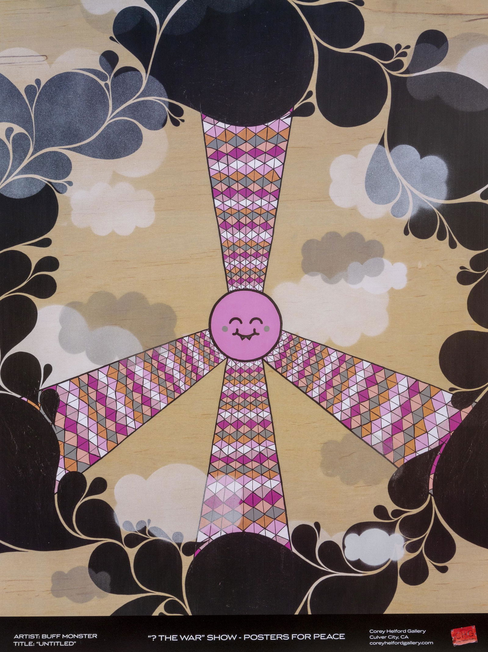 Buff Monster, Untitled, Poster: Artist: Buff Monster, American (1979 - ) Title: Untitled Portfolio: "? The War Show" - Posters for Peace Year: 2007 Medium: Poster Image Size: Size: 24 x 18 in. (60.96 x 45.72 cm)