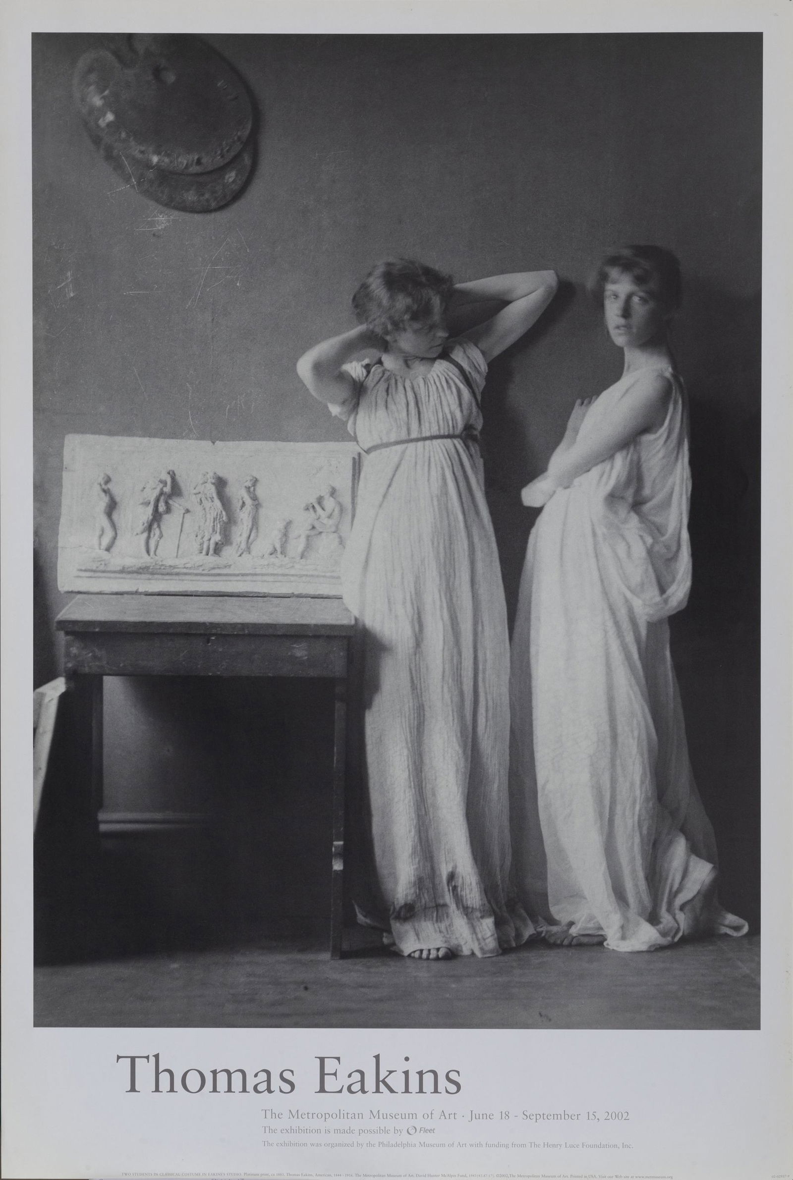 Thomas Eakins, Two Students In Classical Costume In: Artist: Thomas Eakins, American (1844 - 1916) Title: Two Students In Classical Costume In Eakins Studio Year: 2002 Medium: Poster Image Size: Size: 37 x 25 in. (93.98 x 63.5 cm)