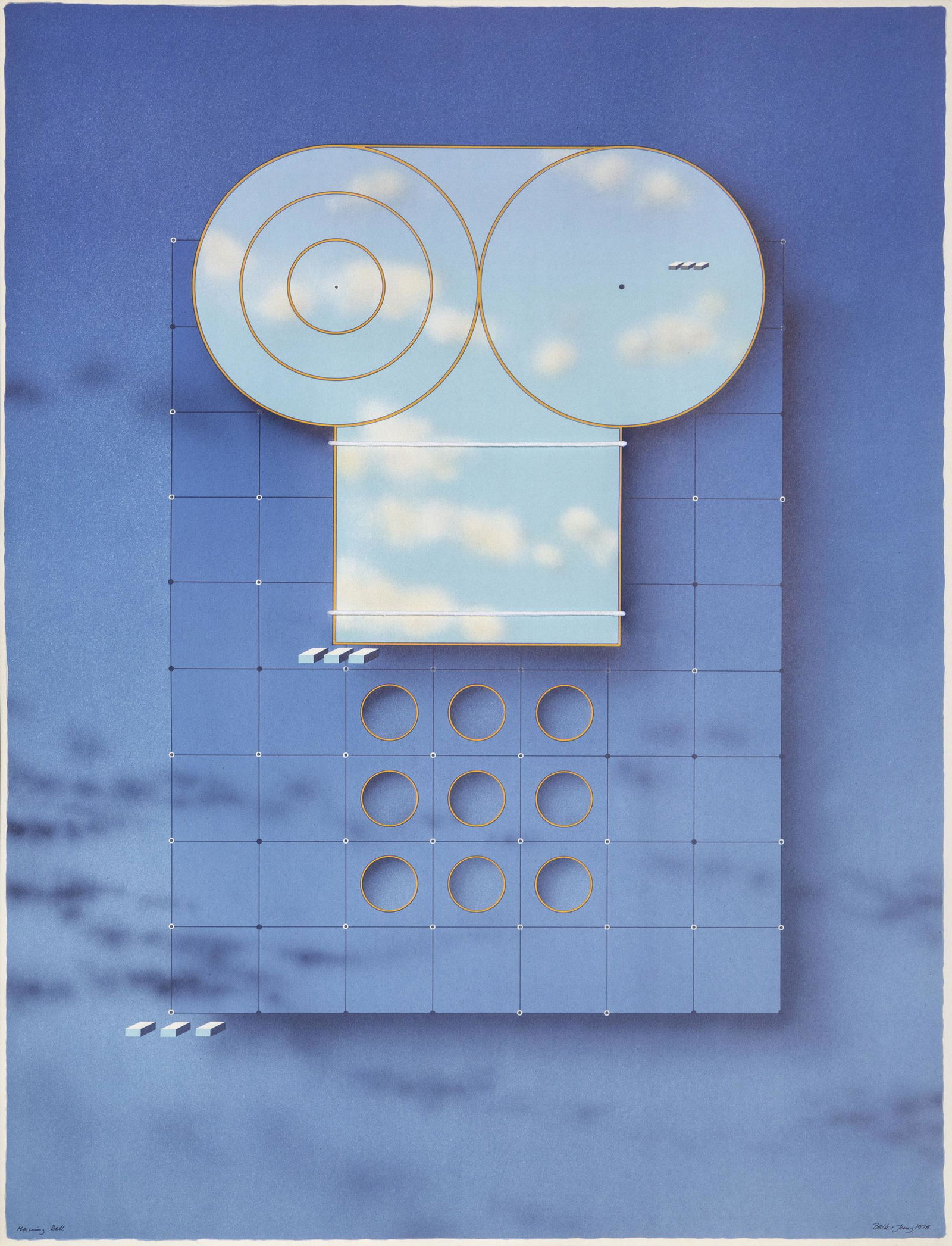 Beck & Jung (Holger Backstrom and Bo Ljungberg),: Artist: Beck & Jung (Holger Backstrom and Bo Ljungberg), Scandinavian (1939 - 1997 and 2007) Title: Morning Bell Year: 1978 Medium: Lithograph and Collage, Signed and Numbered in Pencil Edition: 150 S