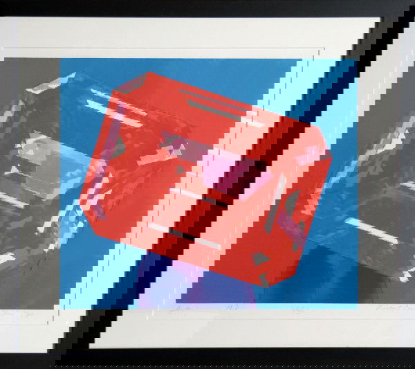 Richard Bernstein, Ruby, Silkscreen: Artist: Richard Bernstein, American (1939 - 2002) Title: Ruby Year: 1978 Medium: Silkscreen in Colors, signed and numbered in pencil Edition: 200, AP 28/30 Size: 26 in. x 30.5 in. (66.04 cm x 77.47 cm