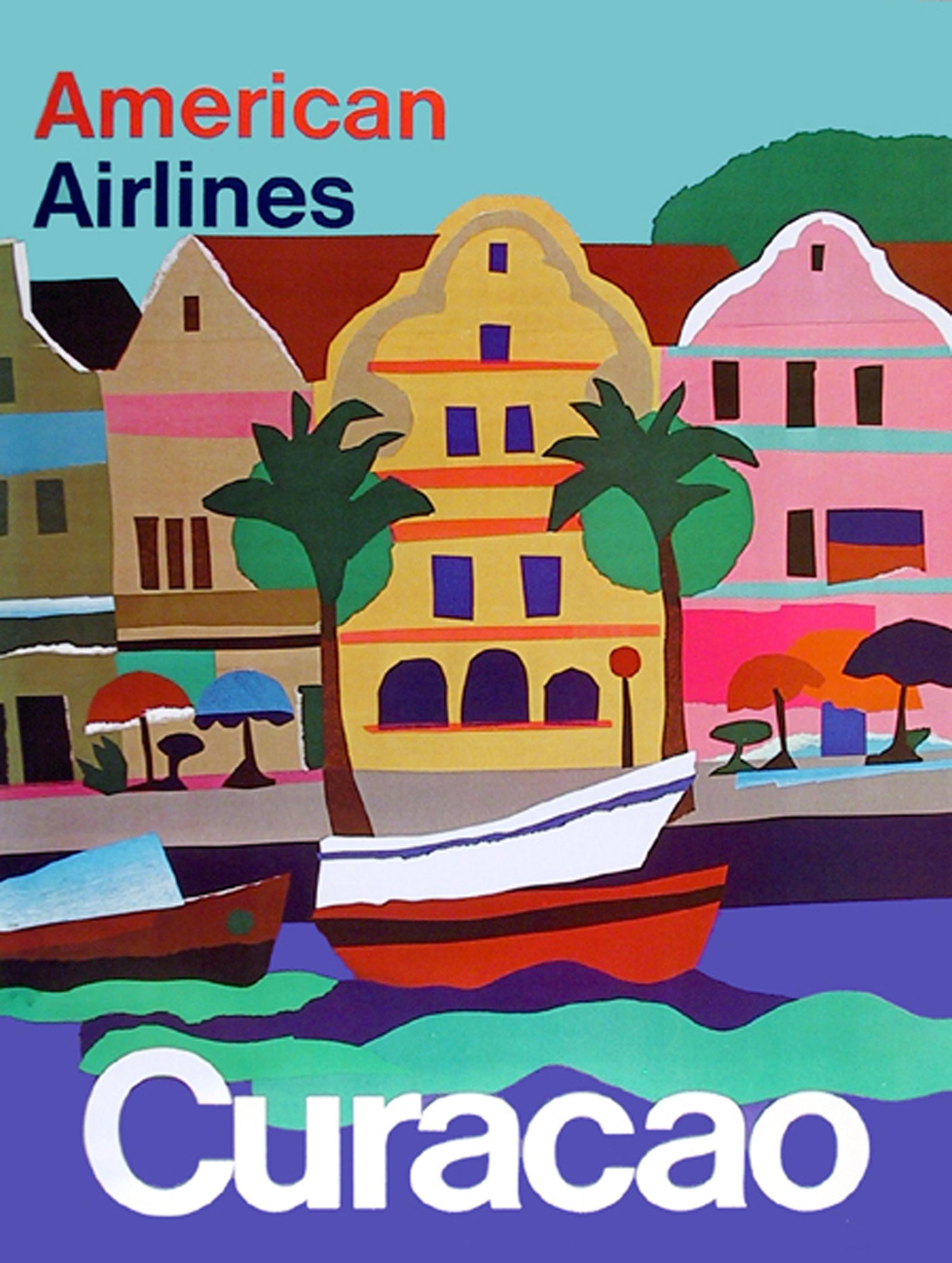 Unknown Artist - Travel Poster, American Airlines - (1 of 1)