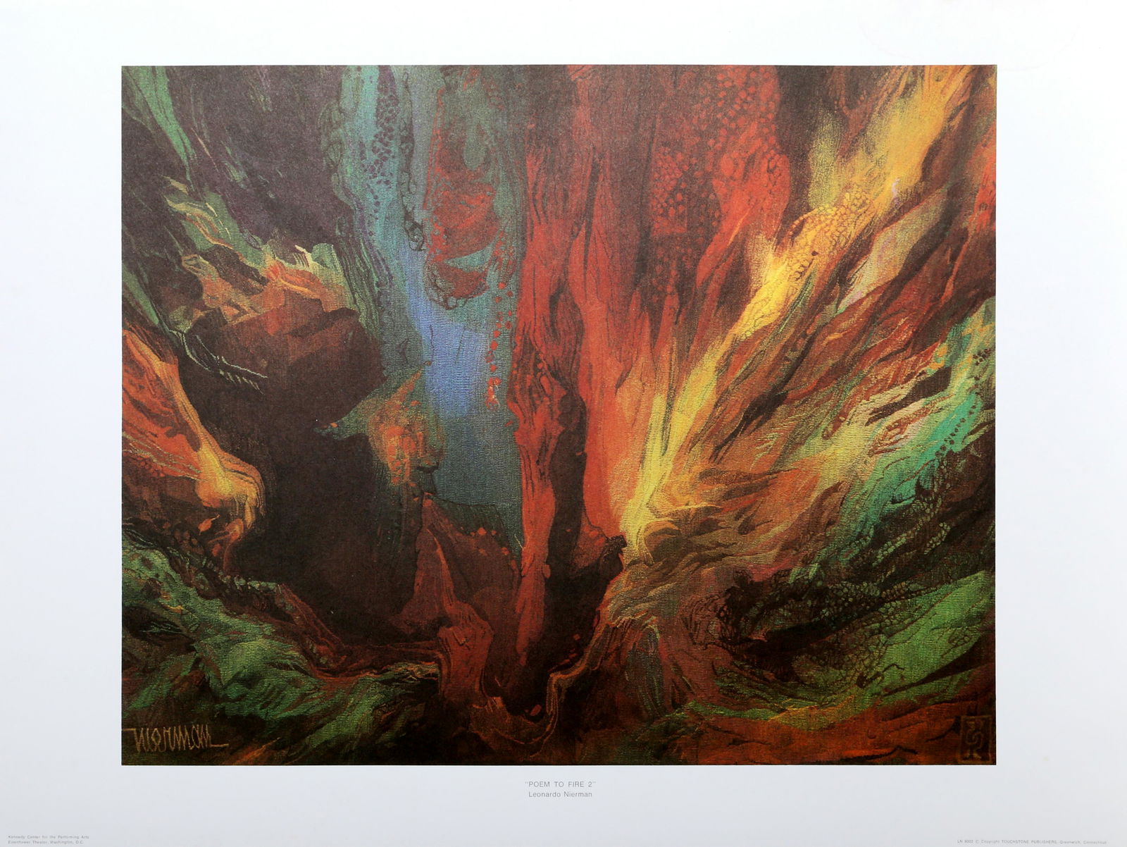 Leonardo Nierman, Poem to Fire 2, Poster (1 of 5)