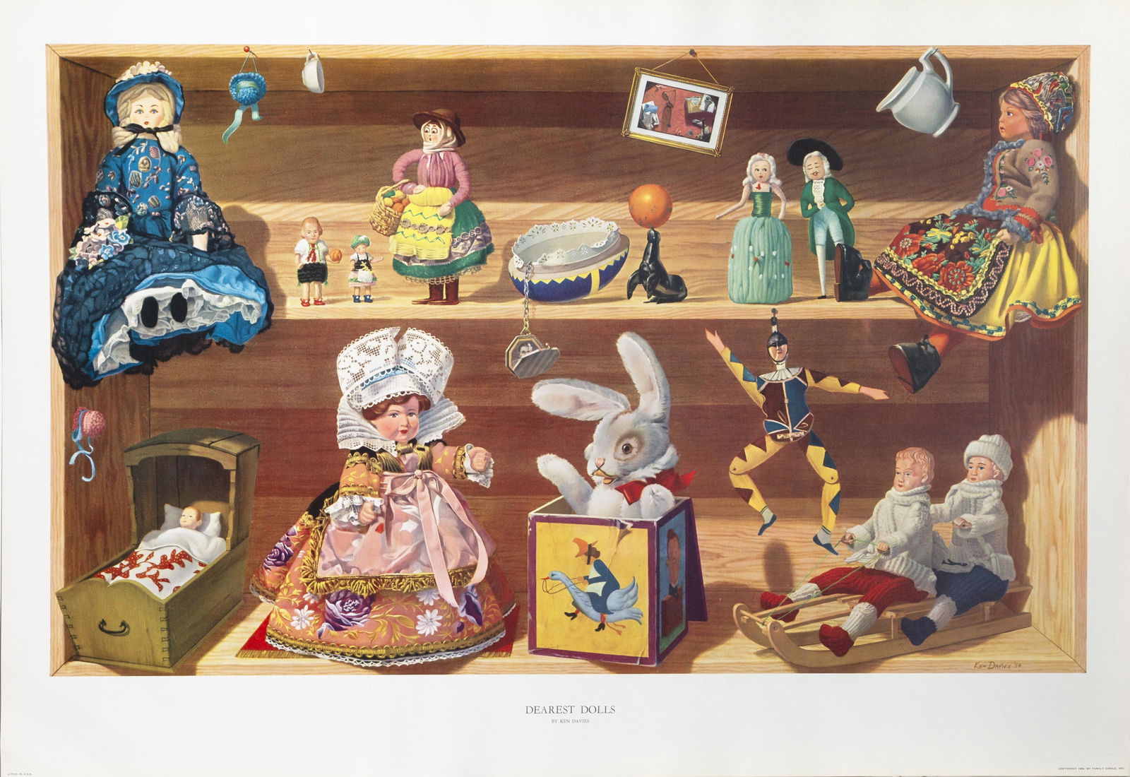 Ken Davies, Dearest Dolls, Lithograph Poster (1 of 1)