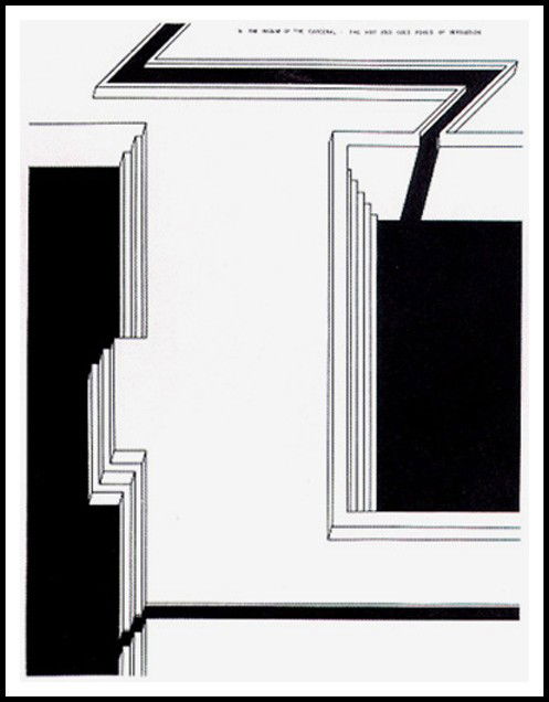 Robert Morris, The Hot and Cold Pools of Persuasio: Artist: Robert Morris, American (1931 - ) Title: The Hot and Cold Pools of Persuasion Year: 1979 Medium: Aquatint Etching, Signed and numbered in pencil Edition: 150 Size: 48 in. x 37 in. (121.92 cm x