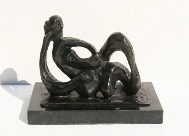 Jacques Lipchitz, Variation on the Theme of Hagar,: Artist: Jacques Lipchitz, After, Lithuanian (1891 - 1973) Title: Variation on the Theme of Hagar Medium: Bronze Sculpture Edition: 3/7 Size: 7.5 in. x 6 in. x 5 in. (19.05 cm x 15.24 cm x 12.7 cm)