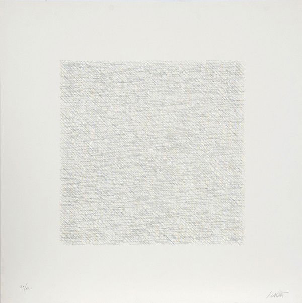 Sol Lewitt, Abstract Lithograph: Artist: Sol Lewitt, American (1928 - 2007) Title: untitled Year: circa 1968 Medium: Lithograph, Signed and numbered in pencil Edition: 20/50 Size: 23 in. x 23 in. (58.42 cm x 58.42 cm)