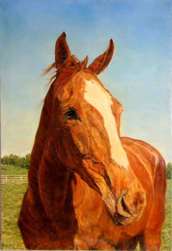 Helene Alison, Swoon's Song, Oil Painting: Artist: Helene Alison, American Title: Swoon's Song Year: 1970's Medium: Oil on Canvas Size: 33 in. x 22 in. (83.82 cm x 55.88 cm)