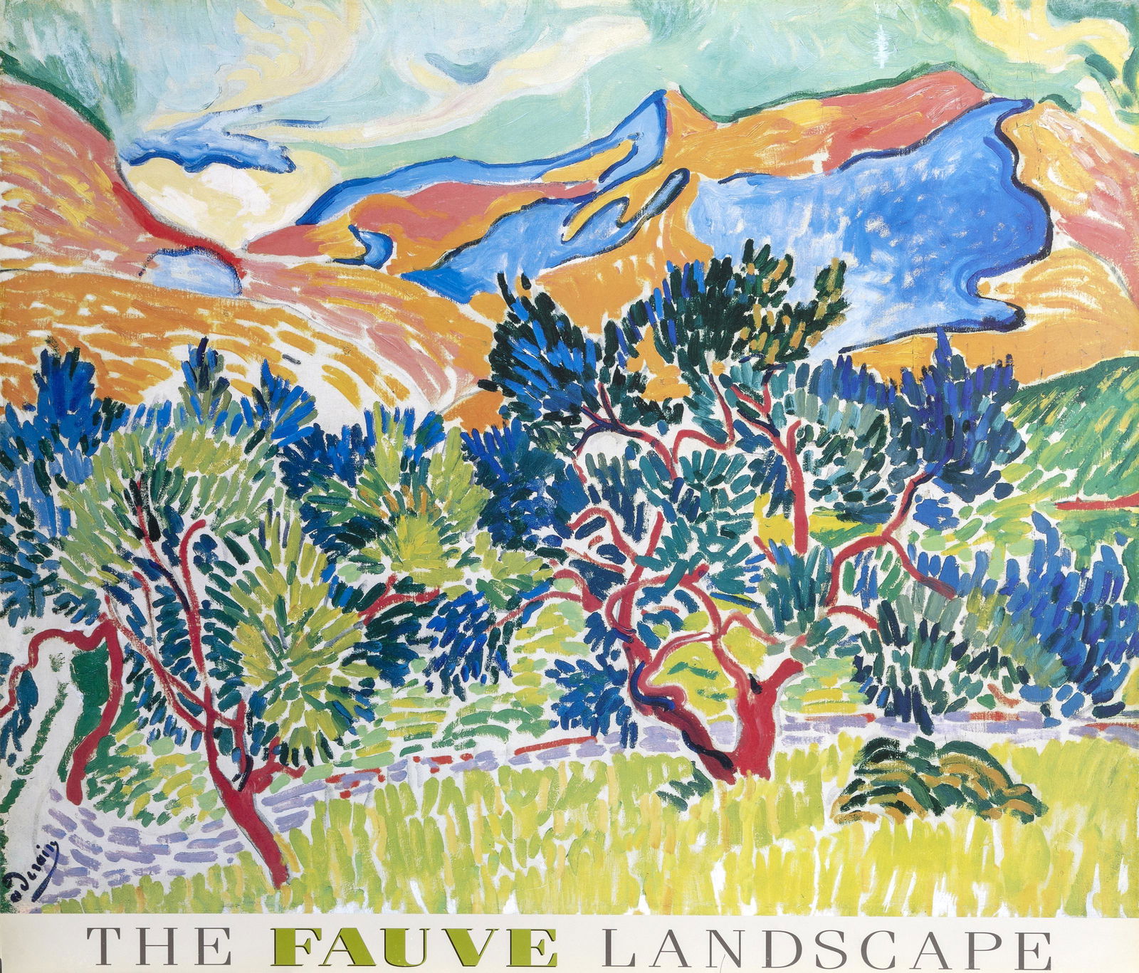 Andre Derain, Mountains at Collioure, Poster on board (1 of 1)