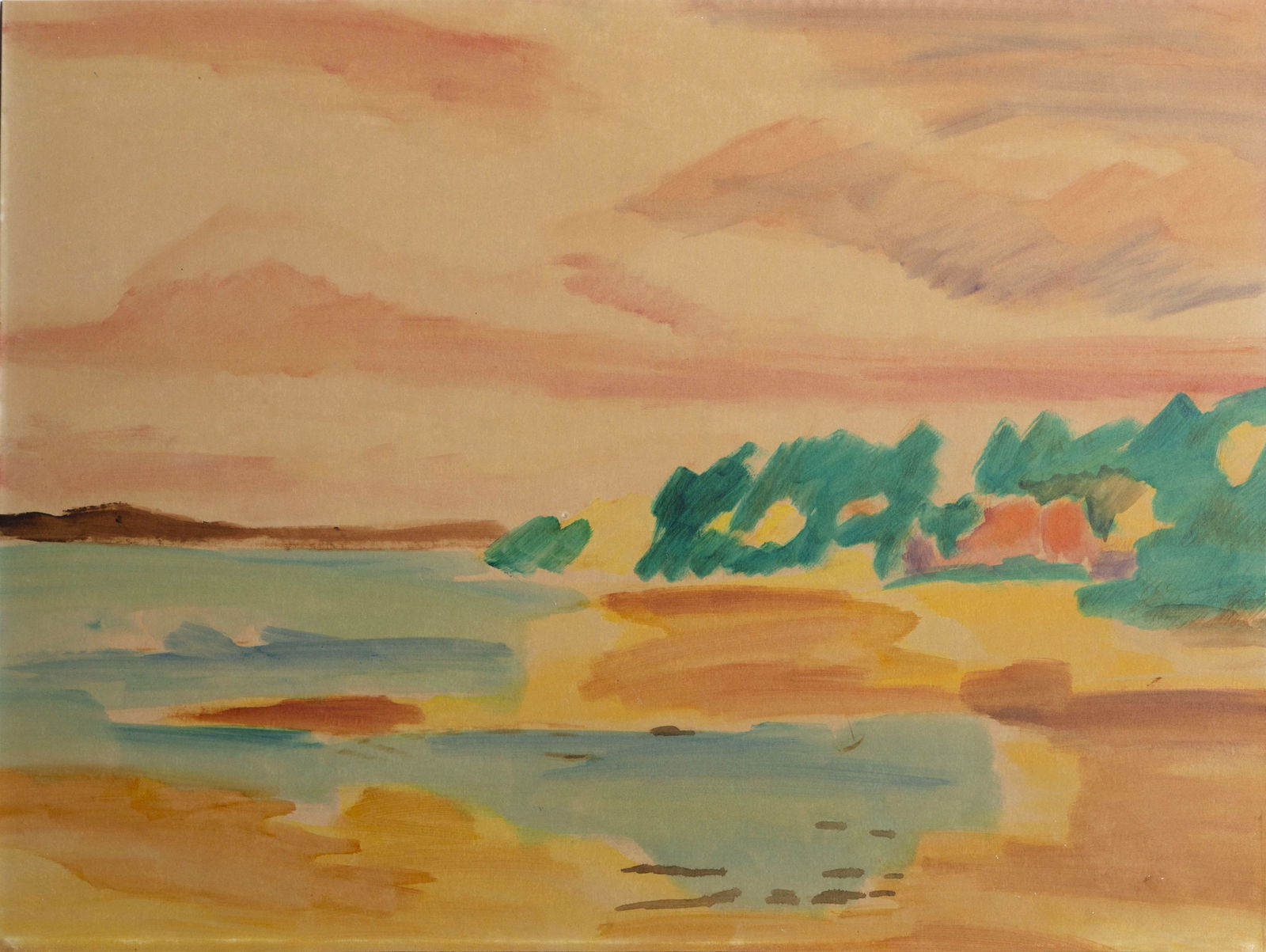 Unknown Artist - Poster, Impressionist Seascape, Print (1 of 1)