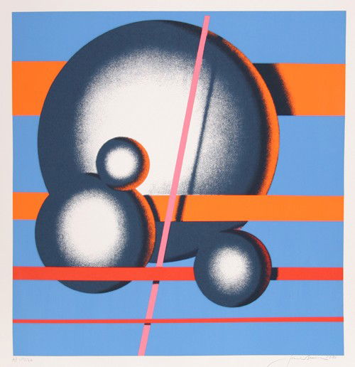 Jack Brusca, Galaxy, Serigraph: Artist: Jack Brusca, American (1939 - 1993) Title: Galaxy Year: 1978 Medium: Serigraph, signed and numbered in pencil Edition: 200, AP 30 Size: 28 in. x 26 in. (71.12 cm x 66.04 cm)