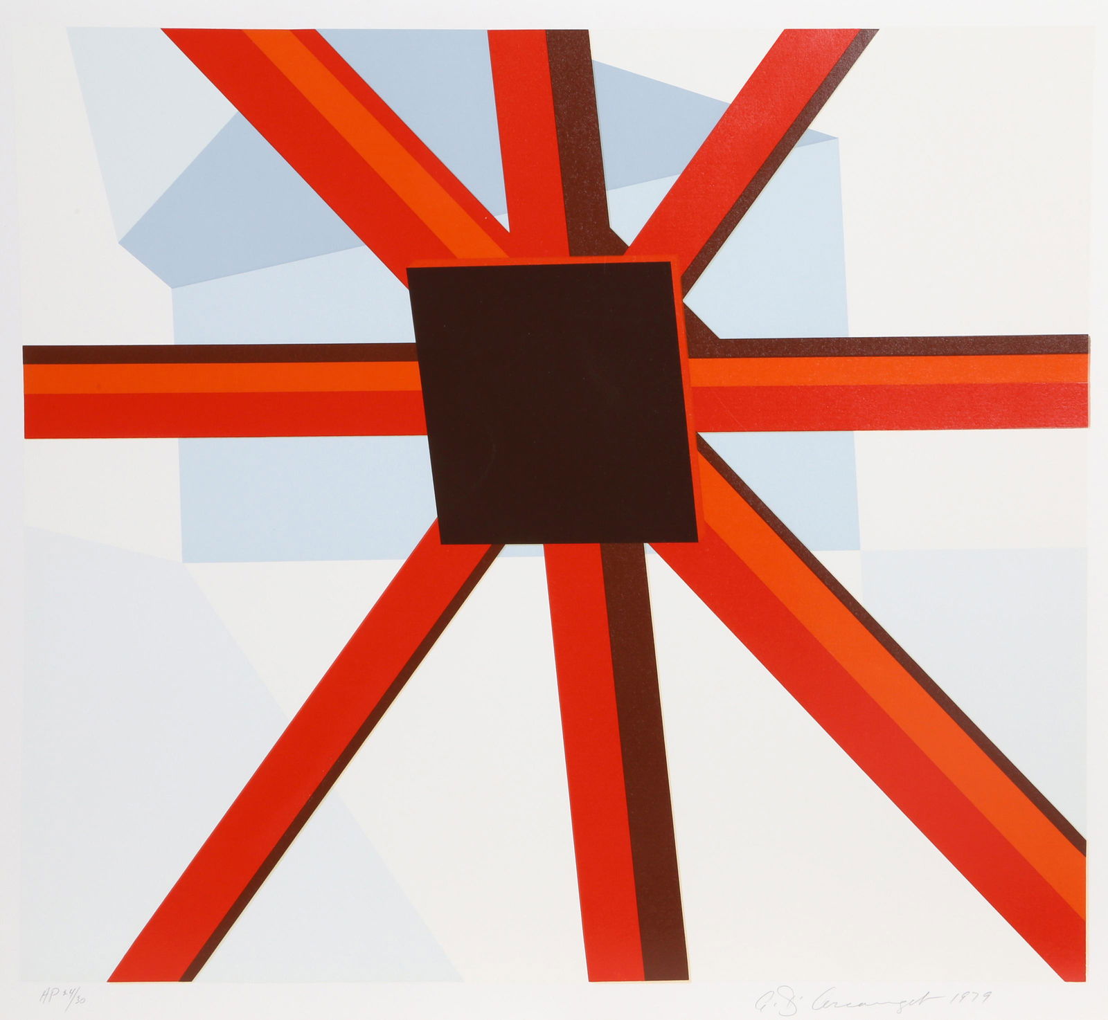 Allan D'Arcangelo, Squared Star, Screenprint (1 of 1)