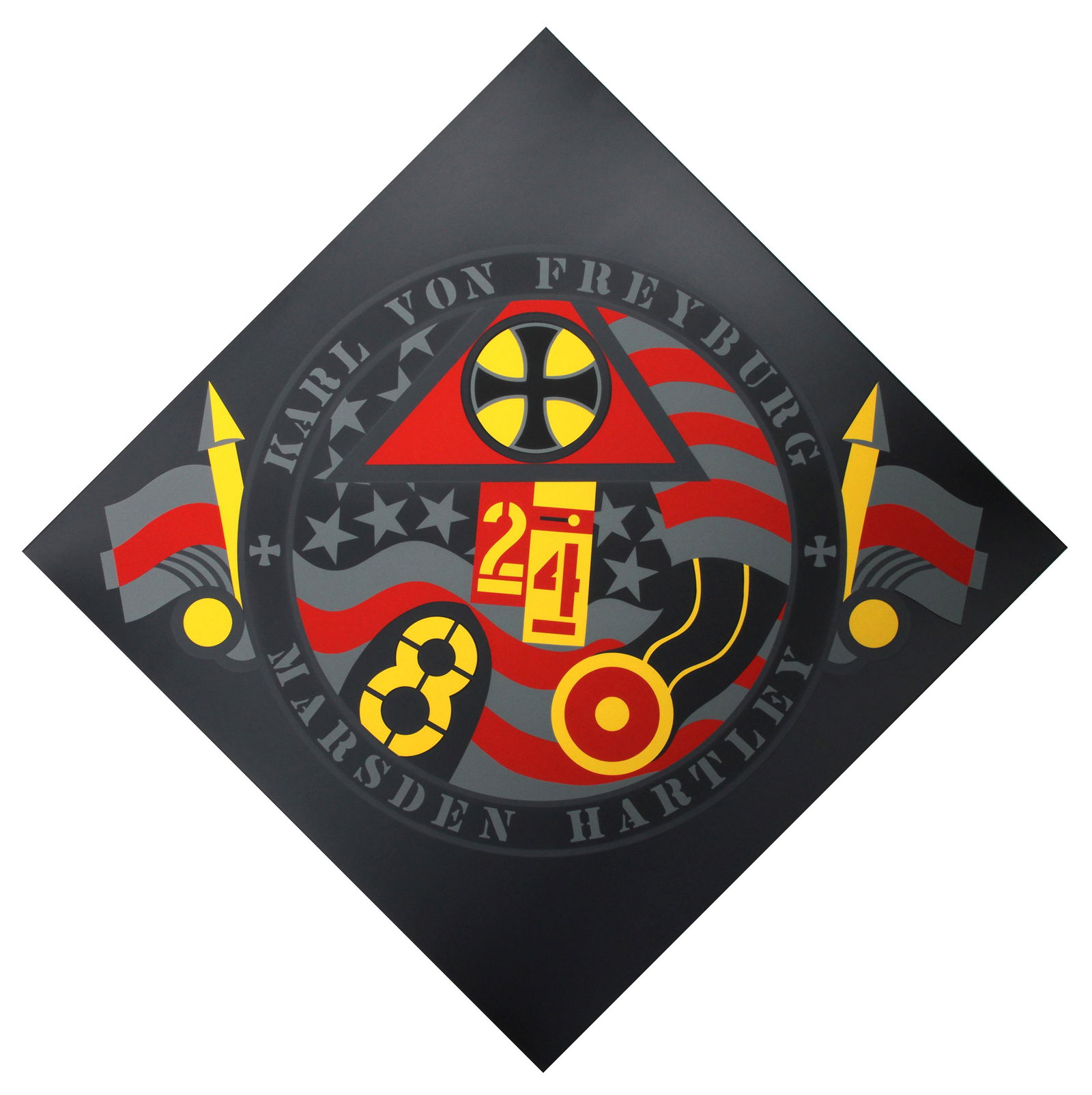 Robert Indiana, The Hartley Elegies: Berlin Series, KvF VII, Screenprint on Saunders Watercolor (1 of 1)