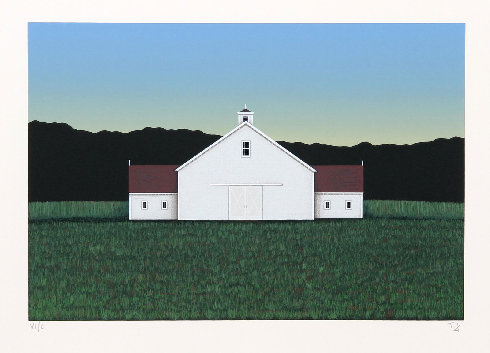 Ted Jeremenko, In the Valley, Screenprint (1 of 1)
