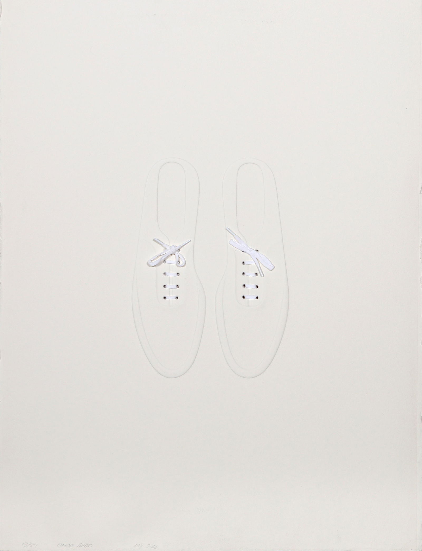 Omar Rayo, My Size, Intaglio Etching with collage (1 of 3)