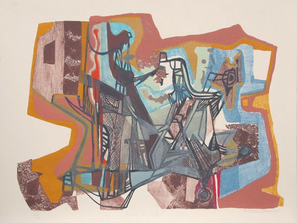 Roberto Burle Marx, Boca de Mato, Lithograph: Artist: Roberto Burle Marx, Brazilian (1909 - 1994) Title: Boca de Mato Year: 1993 Medium: Lithograph, signed and numbered in pencil Edition: 46/50 Size: 23.5 in. x 31 in. (59.69 cm x 78.74 cm)