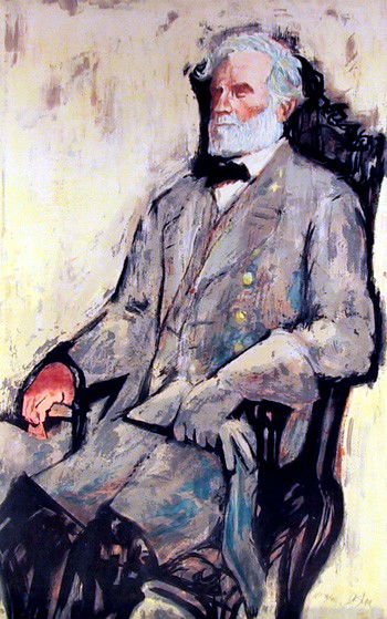 David K Stone, Robert E Lee, Lithograph: Artist: David K. Stone, American (1922 - 2001) Title: Robert E. Lee Medium: Lithograph, signed and numbered in pencil Edition: 40 Size: 34.5 in. x 22 in. (87.63 cm x 55.88 cm)