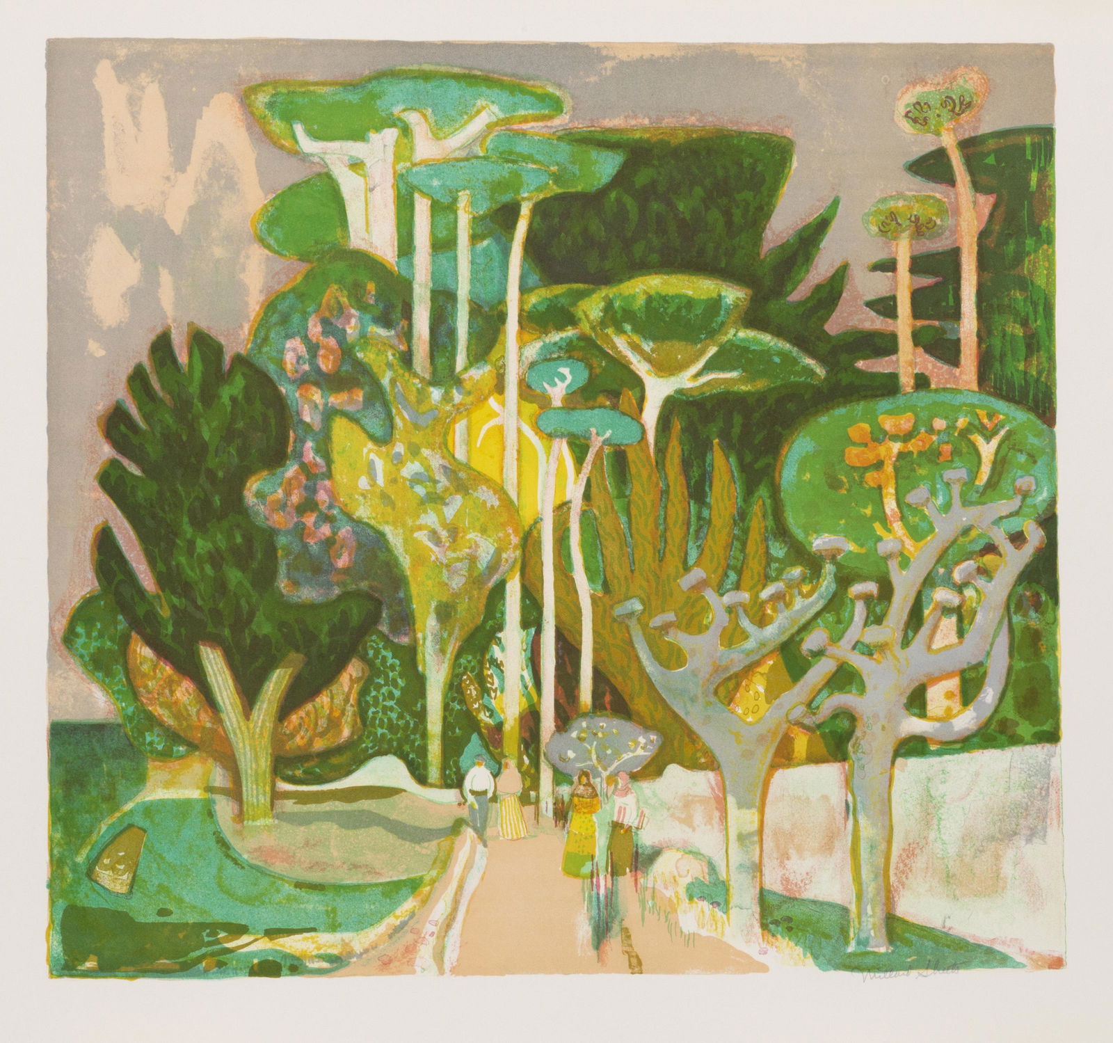 Millard Owen Sheets, Old Village, Lithograph (1 of 3)