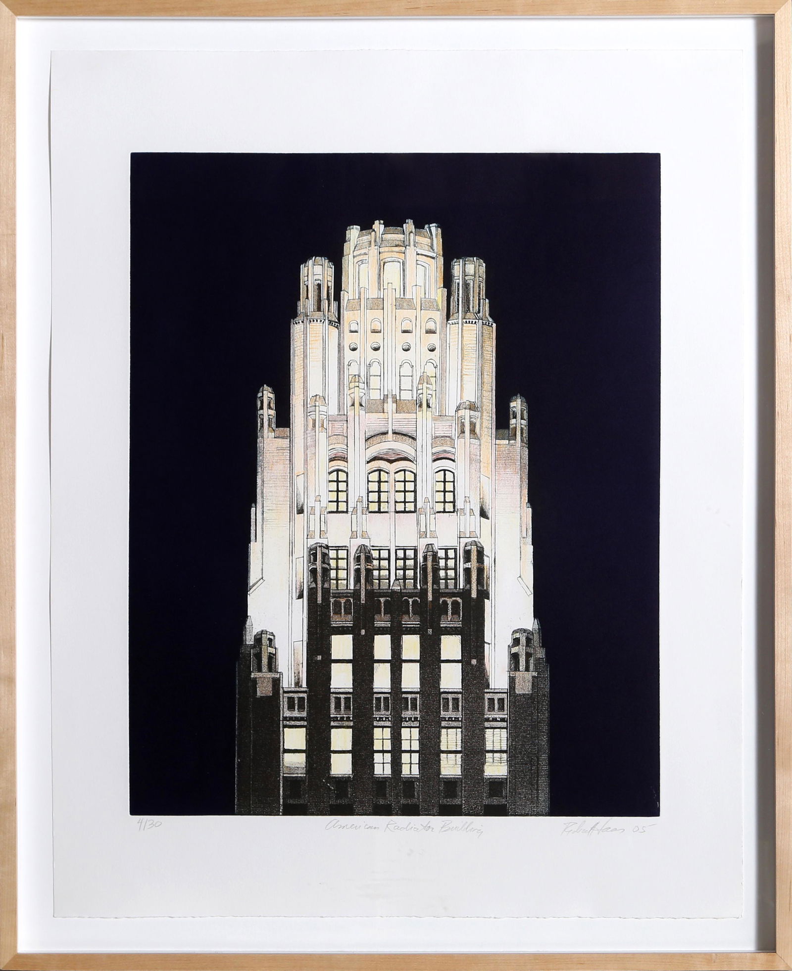 Richard Haas, American Radiator Building (Blue), Etching (1 of 1)