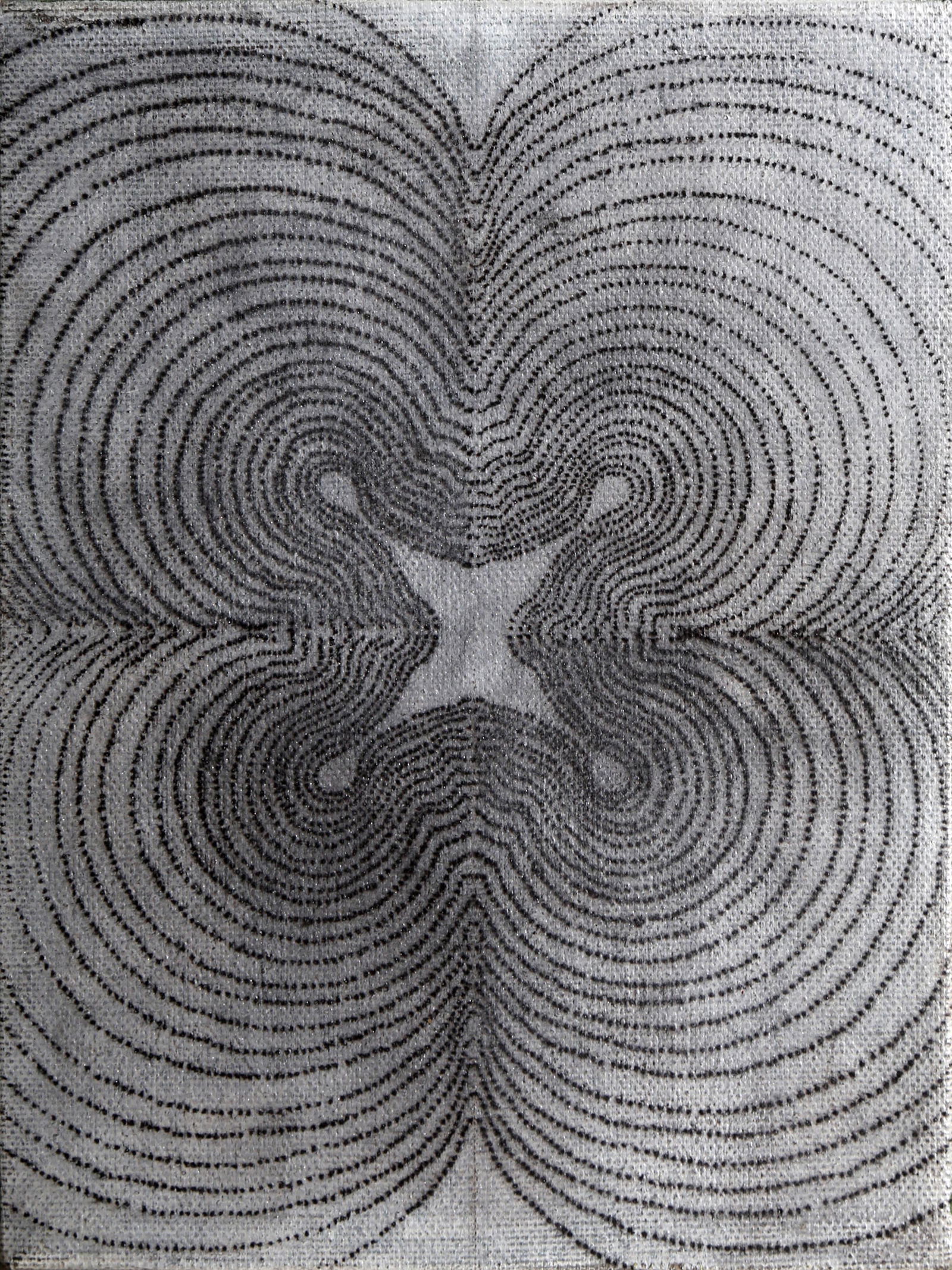 Mary Judge, Topographic Stipple, Oil Painting: Artist: Mary Judge Title: Topographic Stipple Year: 2000 Medium: Oil on Canvas, signed and dated verso Size: 8 x 6 in. (20.32 x 15.24 cm)