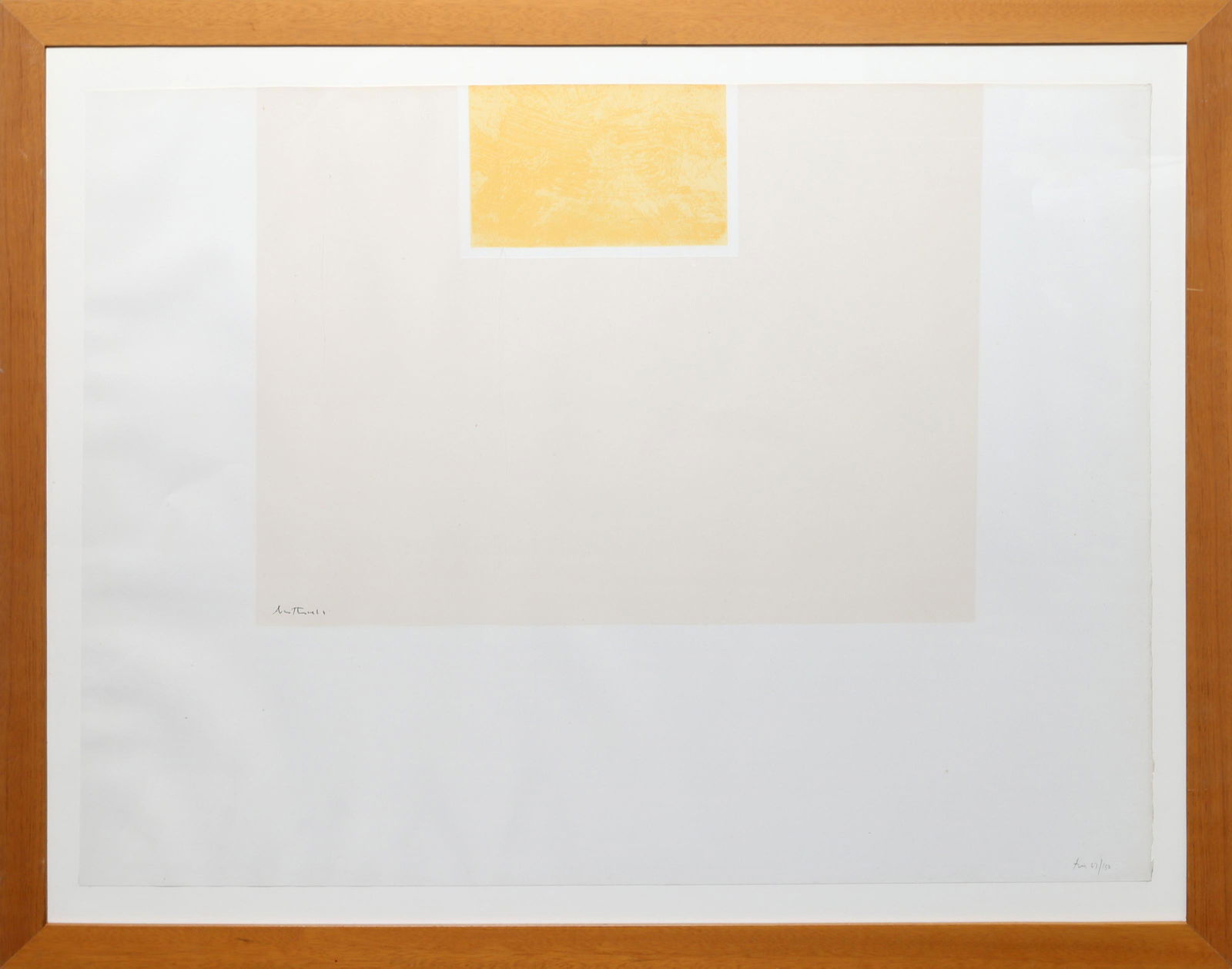 Robert Motherwell, London Series II: Untitled (Yellow/Pink), Screenprint (1 of 5)