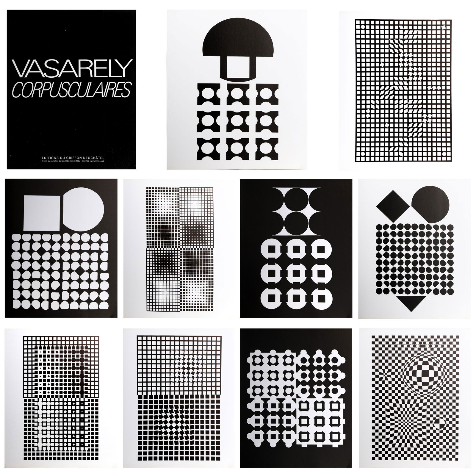 Victor Vasarely, Corpuscularies, Offset Screenprint (1 of 2)