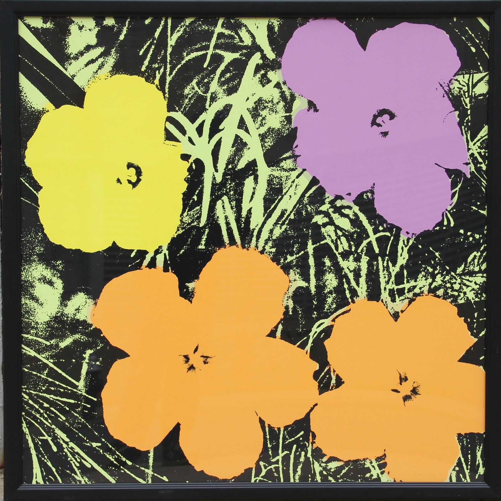 Andy Warhol, Flowers 4, Screenprint, Sunday B. Morning Stamp (1 of 1)