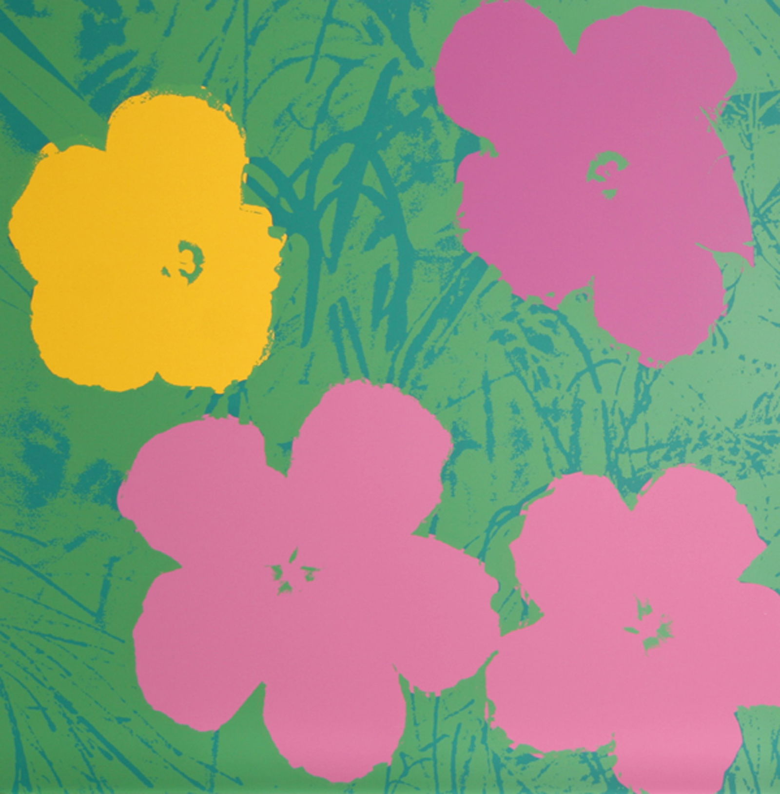 Andy Warhol, Flowers 7, Screenprint, Stamped in Blue  by Sunday B. Morning (1 of 1)