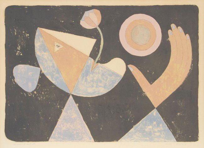 Victor Brauner, La Fiancee Heliotropique, Lithograp: Artist: Victor Brauner, Romanian (1903 - 1966) Title: La Fiancee Heliotropique Year: 1955 Medium: Lithograph on BFK Rives, Signed and numbered in pencil Edition: Epreueve d'Artiste Image Size: 15 x 21