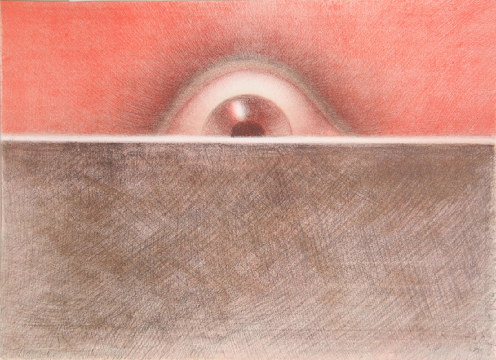 Rodolfo Abularach, Rising Eye, Lithograph: Artist: Rodolfo Abularach, Guatemalan (1933 - ) Title: Rising Eye Portfolio: GrÃ¡fica Latinoamericana Year: 1970 Medium: Lithograph, signed and numbered in pencil Edition: 100 Size: 22 in. x 30 in.