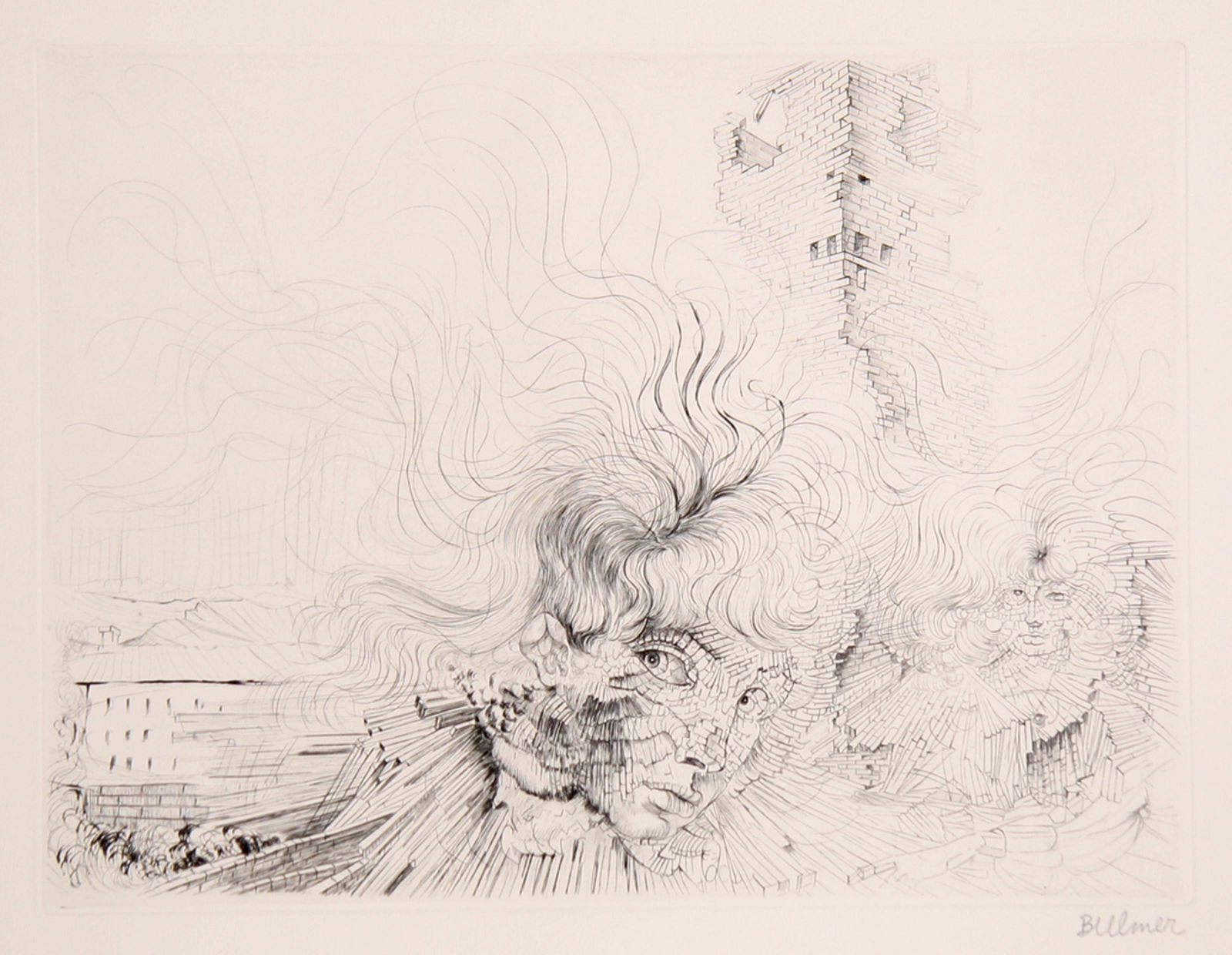 Hans Bellmer, Les Milles en Feu , Etching (1 of 1)