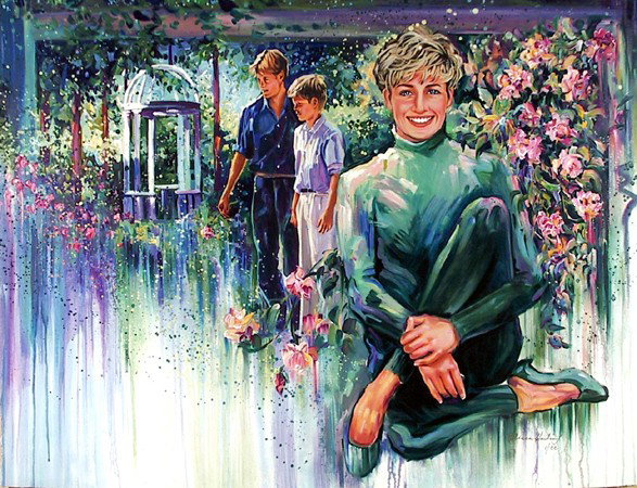Rebecca Hardin, English Rose, Serigraph : Artist: Rebecca Hardin Title: English Rose Year: Circa 1990's Medium: Serigraph on Coventry Rag, signed and numbered in pencil Edition: 200 Size: 34 in. x 26 in. (86.36 cm x 66.04 cm)