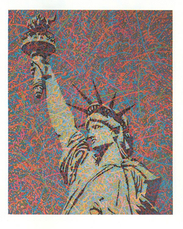 Greg Constantine, Liberty, Silkscreen: Artist: Greg Constantine Title: Liberty Year: 1986 Medium: Silkscreen, signed and numbered in pencil Edition: 400 Size: 42 in. x 30 in. (106.68 cm x 76.2 cm)