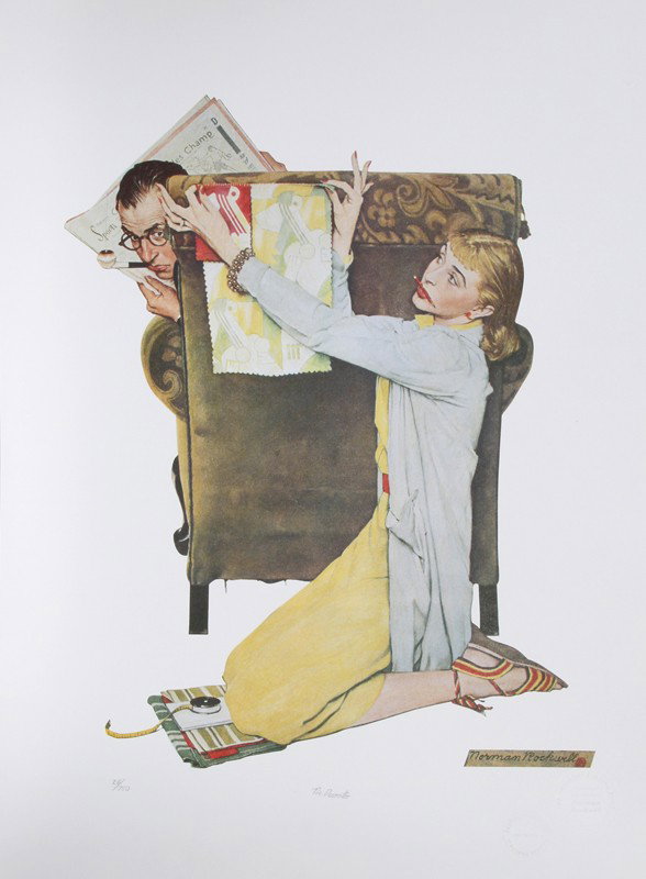 Norman Rockwell, The Decorator, Offset Lithograph: Artist: Norman Rockwell, After, American (1894 - 1978) Title: The Decorator Year: 1994 Medium: Offset Lithograph Edition: 26/750 Image Size: Size: 27 in. x 20 in. (68.58 cm x 50.8 cm)
