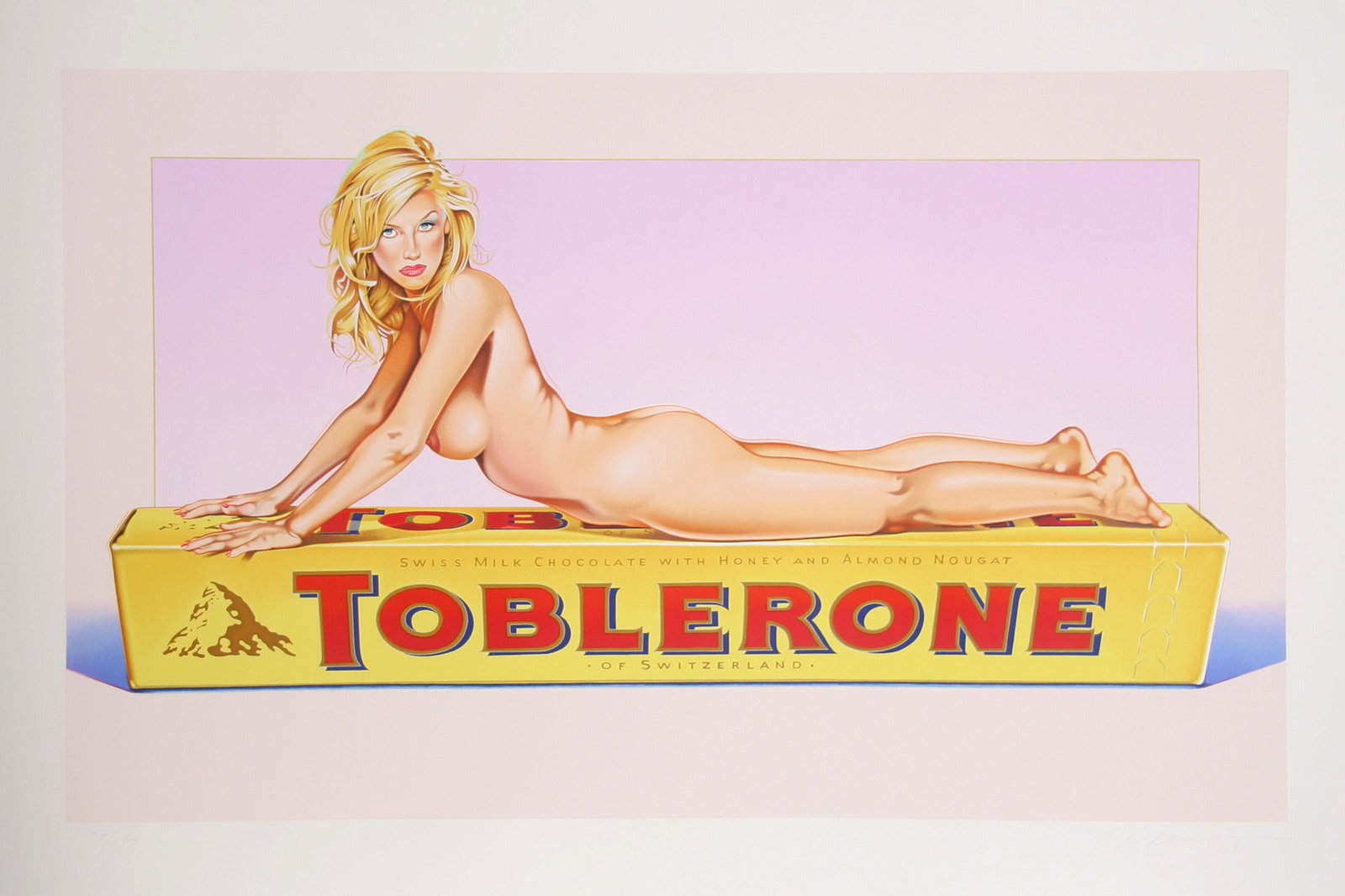 Mel Ramos, Toblerone Tess, Lithograph (1 of 1)