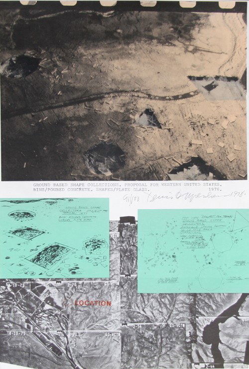 Dennis Oppenheim, Ground Based Shape Collections, : Artist: Dennis Oppenheim, American (1938 - 2011) Title: Ground Based Shape Collections Year: 1978 Medium: Lithograph, signed and numbered in pencil Edition: 100 Size: 39 in. x 27 in. (99.06 cm x 68.58