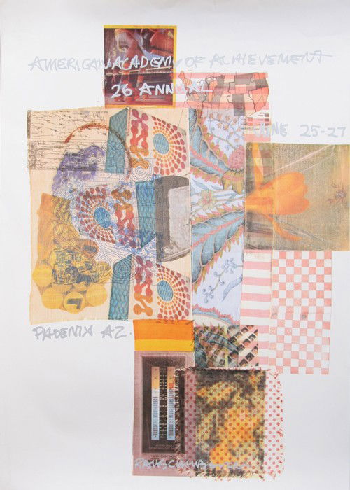 Robert Rauschenberg, American Academy of Acheiveme: Artist: Robert Rauschenberg, American (1925 - 2008) Title: American Academy of Acheivement Year: 1987 Medium: Poster Size: 36.5 in. x 25.5 in. (92.71 cm x 64.77 cm)