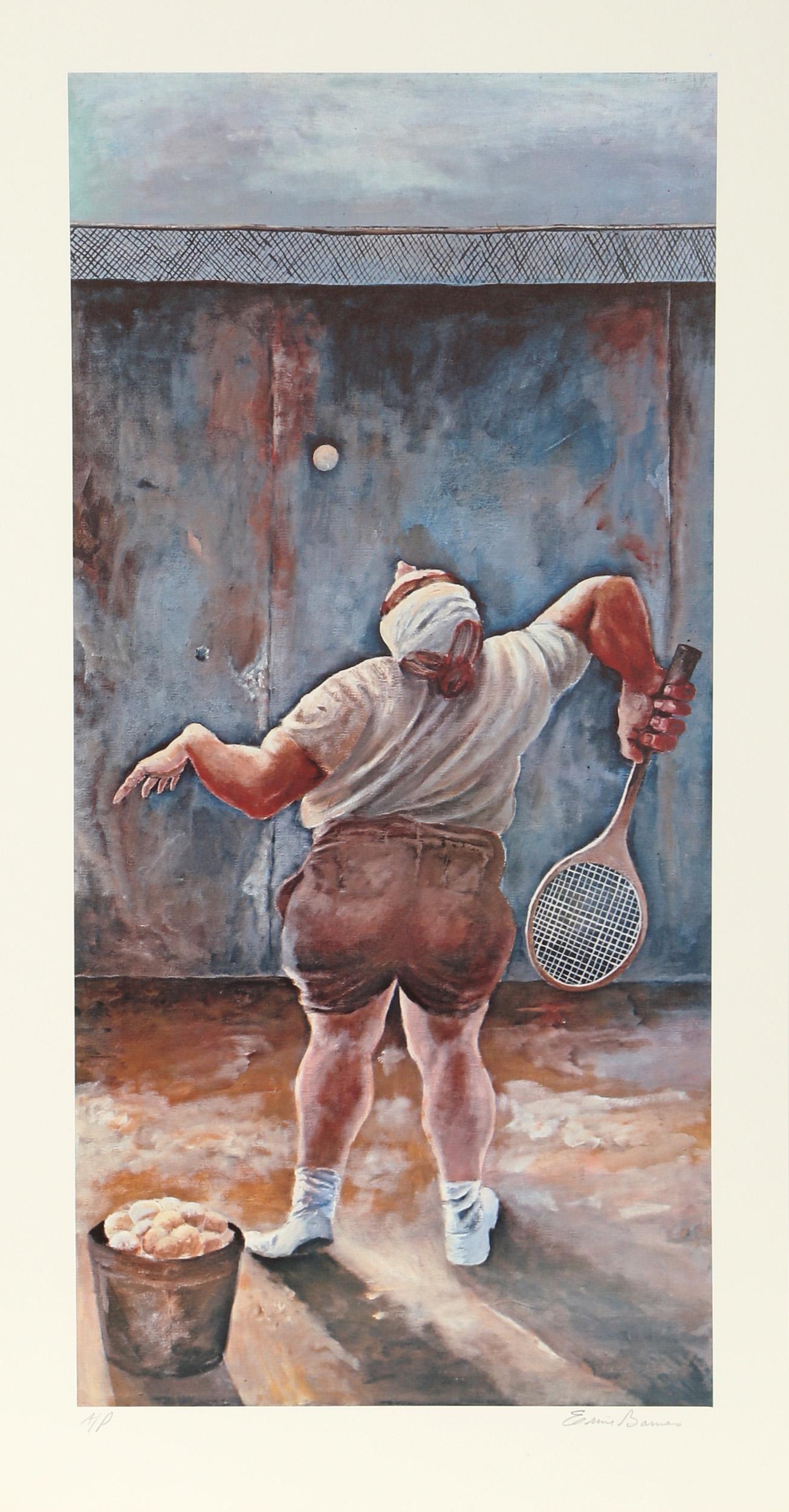 Ernie Barnes, At The Wall, Lithograph (1 of 3)