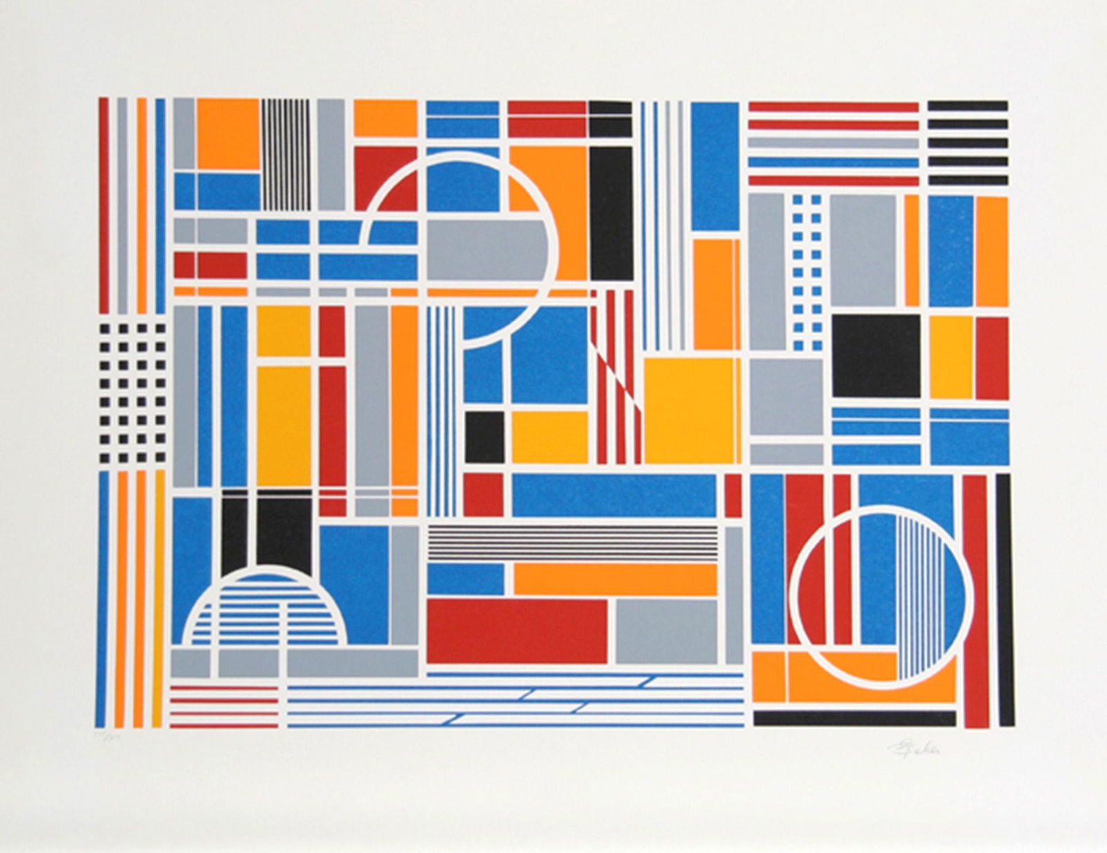 Gisela Beker, Labyrinth, Screenprint: Artist: Gisela Beker, German/American (1932 - 2015) Title: Labyrinth Year: circa 1979 Medium: Screenprint, signed and numbered in pencil Edition: 300 Size: 24 in. x 31 in. (60.96 cm x 78.74 cm)