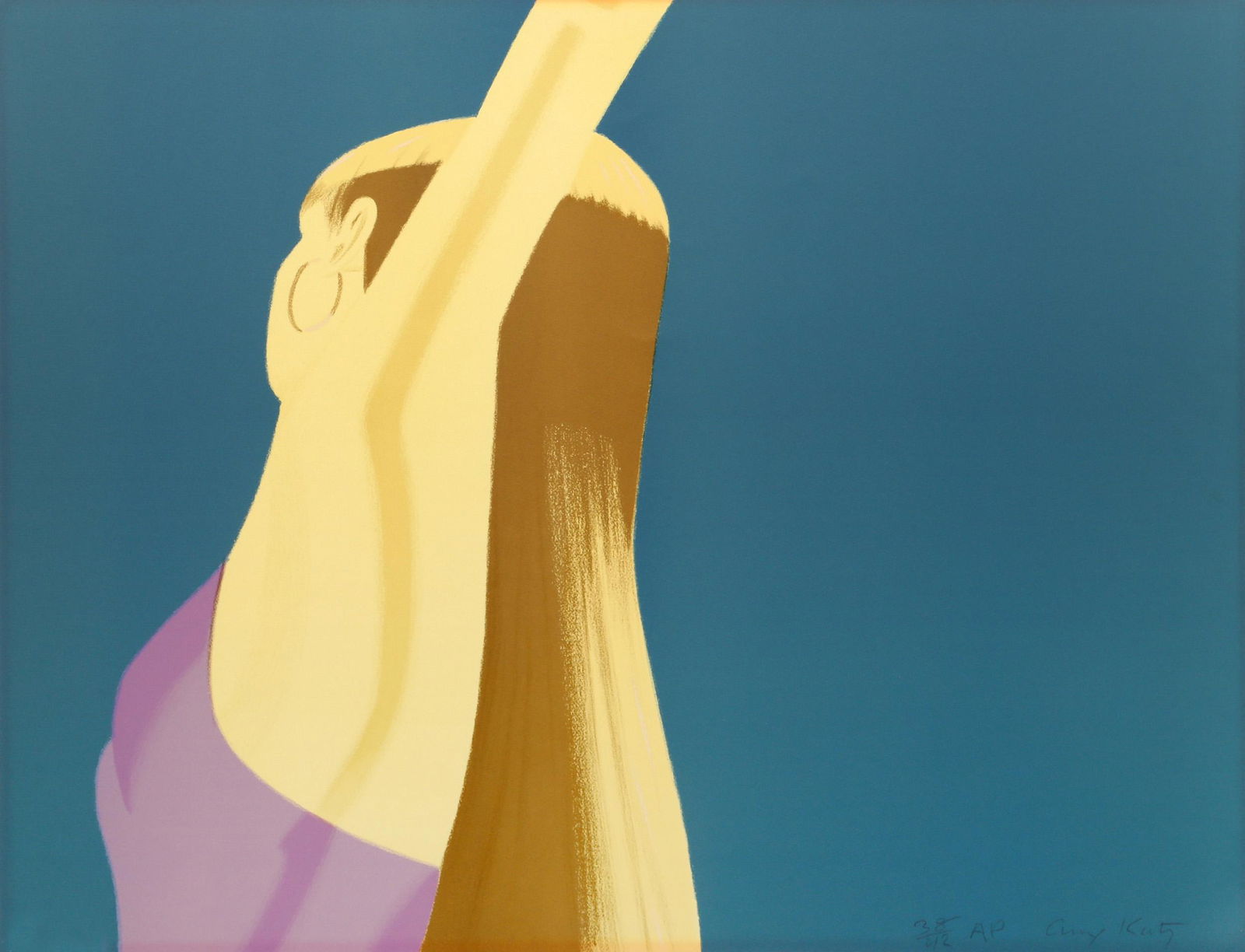 Alex Katz, Night: William Dunas Dance 2 (Pamela), Lithograph (1 of 3)